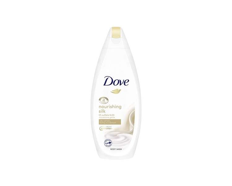 Dove Nourishing Silk Moisturising Cream Lasting Nourishment Body Wash 225ml