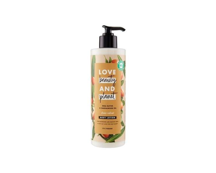 Love Beauty and Planet Shea Velvet Body Lotion with Shea Butter and Sandalwood Oil 400ml