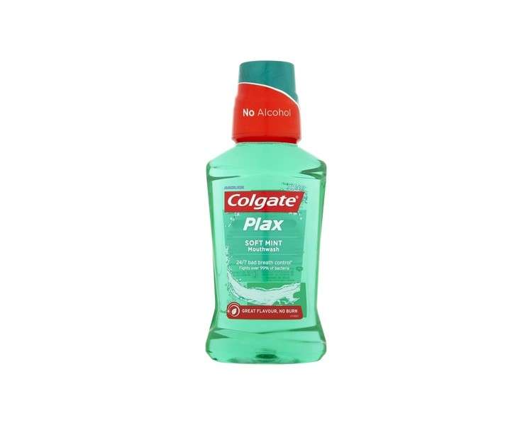 Colgate Plax Soft Mint Alcohol Free Antibacterial Mouthwash 0.3kg