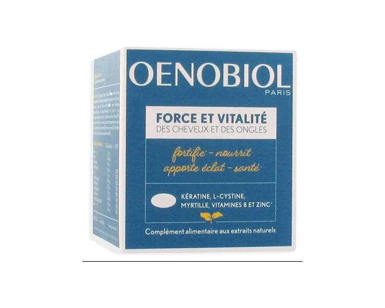 Oenobiol Hair and Nails Strength and Vitality Supplement 60 Capsules