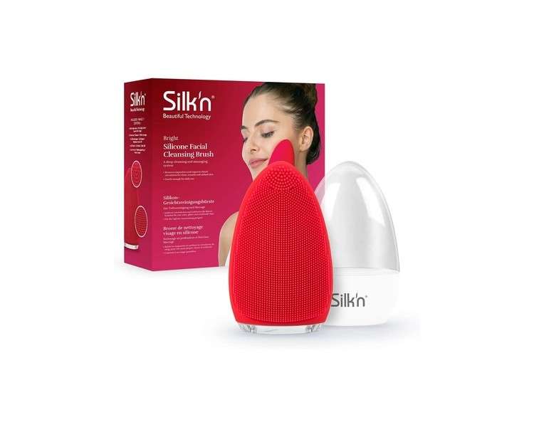 Silk'n Bright Deep Skin Cleansing Through High-Frequency Vibrations or Pulsations - Removes Dirt and Makeup Residues - 5X More Effective Than Manual Cleaning