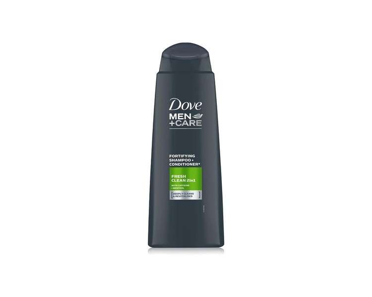 Dove Men + Care Fresh Clean 2 in 1 Shampoo and Conditioner 400ml