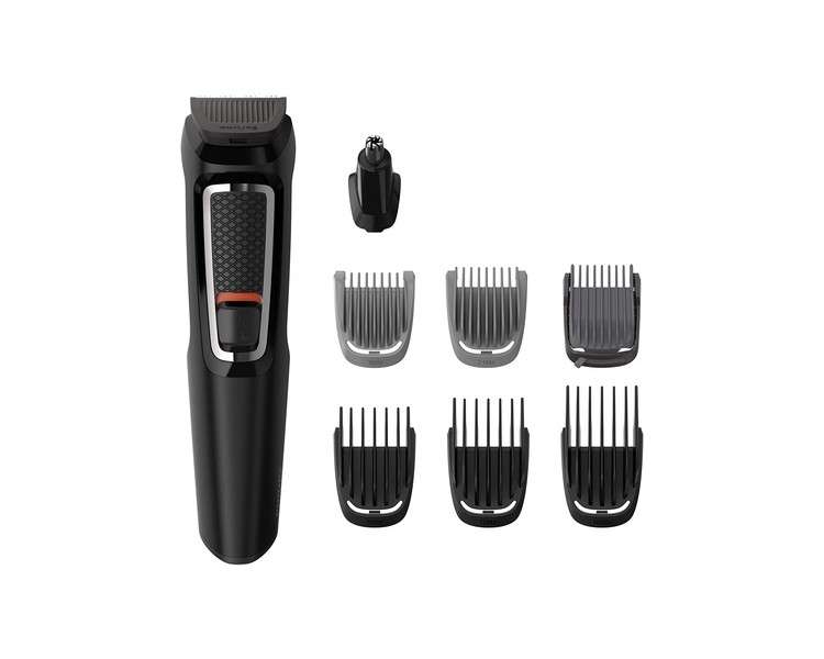 Philips MG3730/15 Travel Trimmer and Precision 8 in 1 with Self-Sharpening Blades and Bag