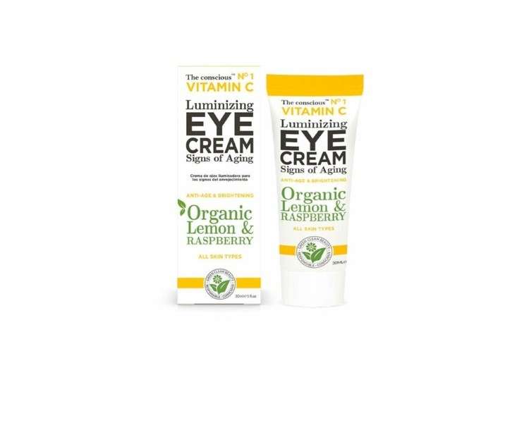 The Conscious Lemon & Raspberry Eye Contour Cream 30ml