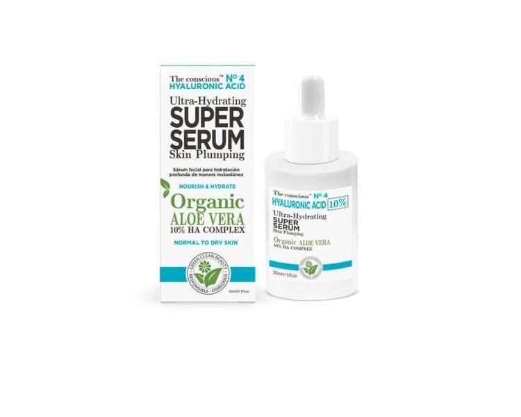 The Conscious Super Serum Aloe Vera Hyaluronic Acid Deeply Effective Facial Serum