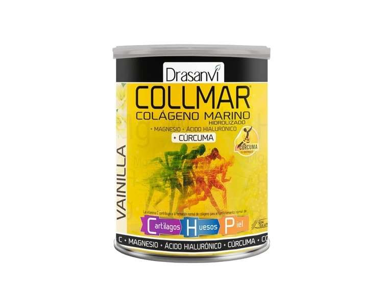 Drasanvi Collmar Hydrolyzed Collagen with Magnesium and Turmeric 300g Powder Vanilla Flavor