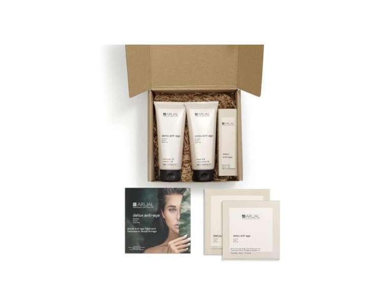 ARUAL Detox Pack - Shampoo, Mask, Serum and Treatment - Brown