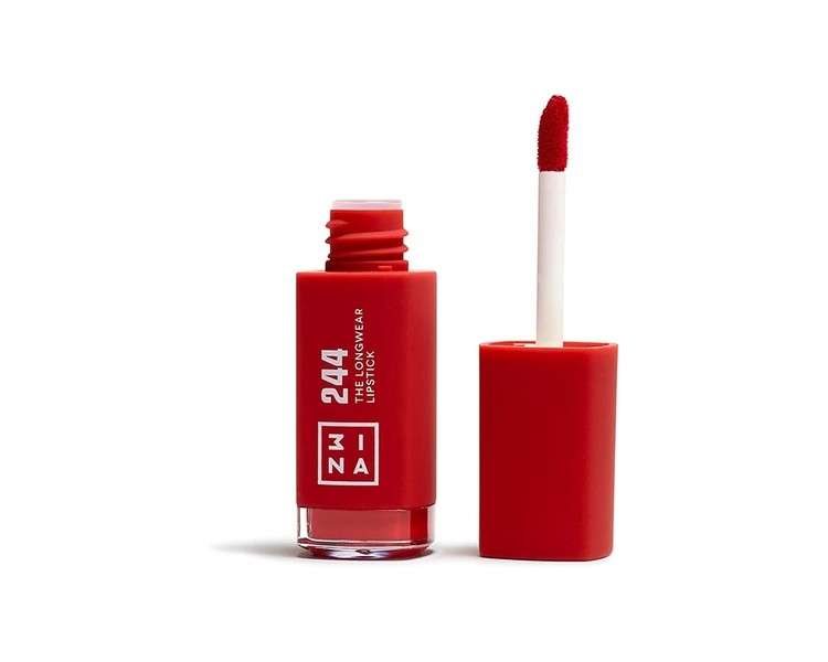 3INA MAKEUP The Longwear Lipstick 244 Red Matte Lipstick with Hyaluronic Acid 4.5ml