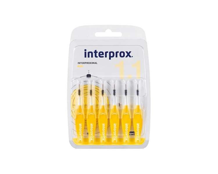 Interprox Yellow Mini Interdental Brushes 6 Pieces