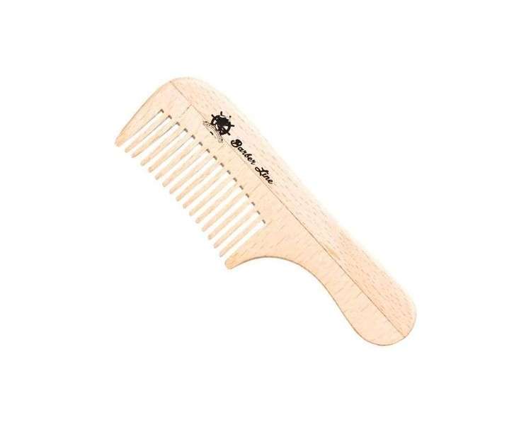 Eurostil Wood Comb Handle 10cm Beard - Mustache