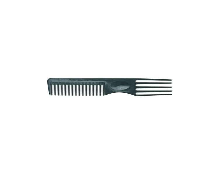 Eurostil Ahuecador Black Comb with 5 Prongs