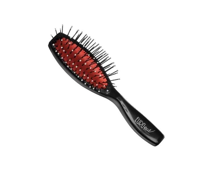 Eurostil Small Black Nylon Ball Brush for Volume and Fullness 1 Unit