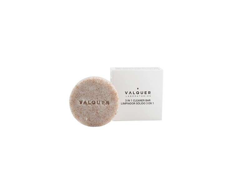 Valquer Laboratorios Válquer Solid Face Cleanser with Natural Plant-Based Exfoliation 50g Triple Action