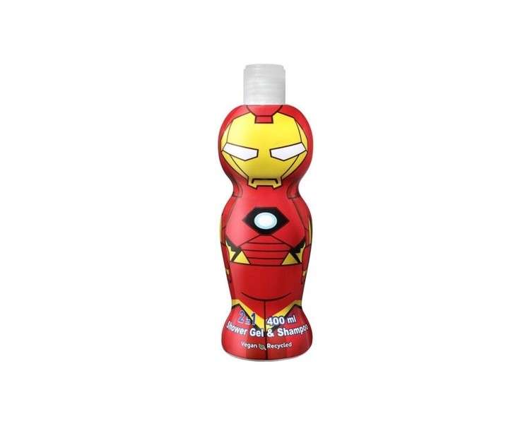 Marvel Iron Man 2-in-1 Vegan Shower Gel and Shampoo 400ml