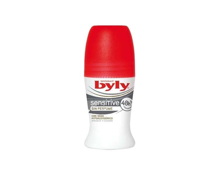 Byly Sensitive Perfume Free Deodorant with Hypoallergenic Silk 50ml