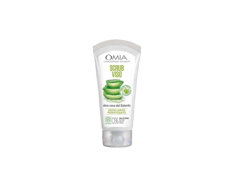Omia Face Scrub Eco Bio with Aloe Vera Peeling and Cleansing Treatment 75ml