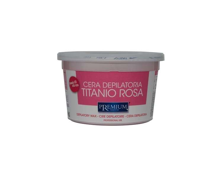 Premium Italian Made Soft Hair Removal Wax with Mineral Pink Titanium 11.83 fl oz Pot 350ml