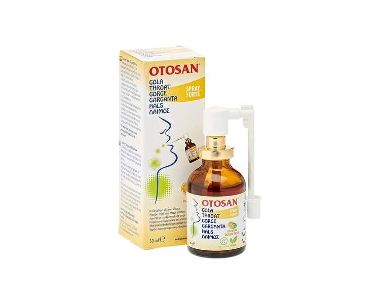 Otosan Natural Throat Spray with Plant-Based Ingredients 30ml