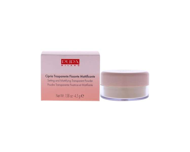 Pupa First Me 001 Translucent 4.5g Face Powder Clear Fixative