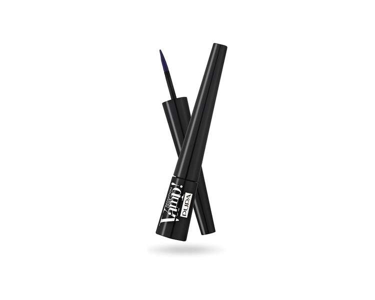 PUPA Milano VAMP! Definition Liner Eye Liner with Felt-Tip Applicator 2.5ml Deep Blue Matte