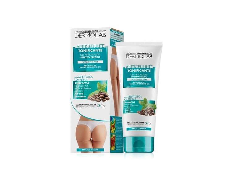 Dermolab Anticellulite Toning Cold Effect Body Gel with Menthol and Caffeine 200ml