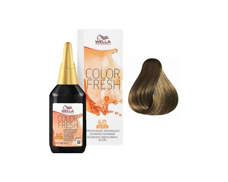 Wella Colour Fresh Semi-Permanent Hair Colour 6/0 Dark Blonde 0.098kg