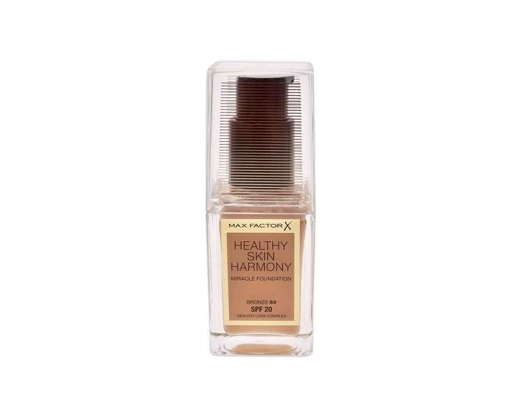 Max Factor Healthy Skin Harmony Miracle Foundation 80 Bronze 30ml