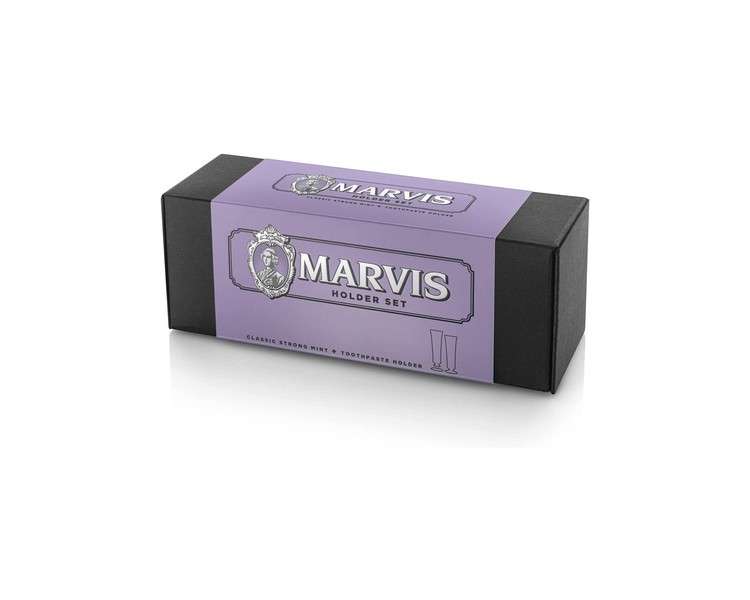 Marvis Jasmin Mint Toothpaste Holder Set 85ml with Tube Holder Violet