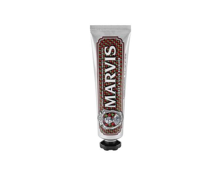 MARVIS Sweet & Sour Rhubarb Toothpaste with Mint Flavor 75ml - Blended Collection Limited Edition