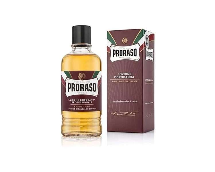 Proraso Moisturizing and Nourishing After Shave Lotion 400ml Red