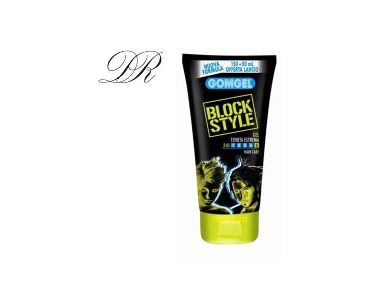 Malizia Gomgel Block Style Extreme Hold Hair Gel Tube 150ml