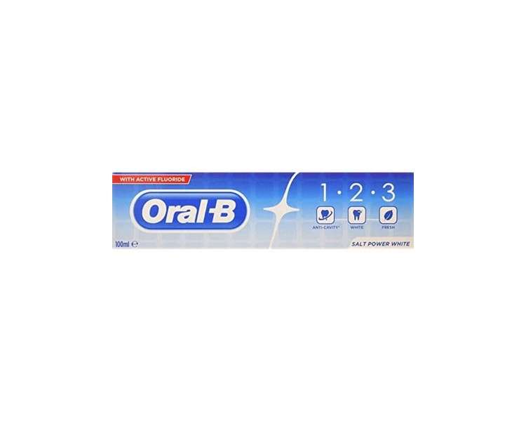 Oral B Toothpaste 1-2-3 100ml Salt Power White