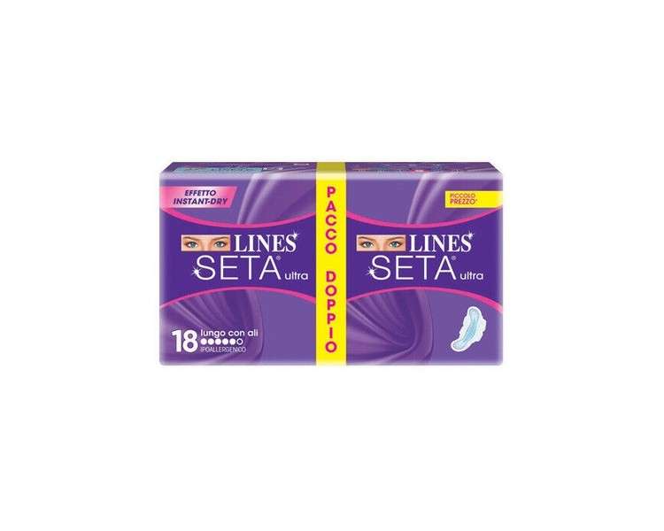 Lines Seta Ultra Absorbent Long with Wings