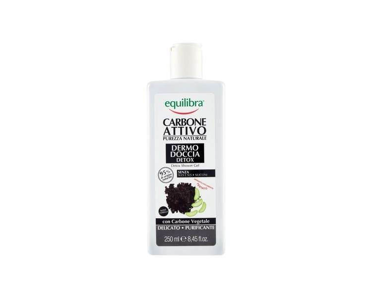 Equilibra Activated Charcoal Gentle Detox Shower Gel 250ml