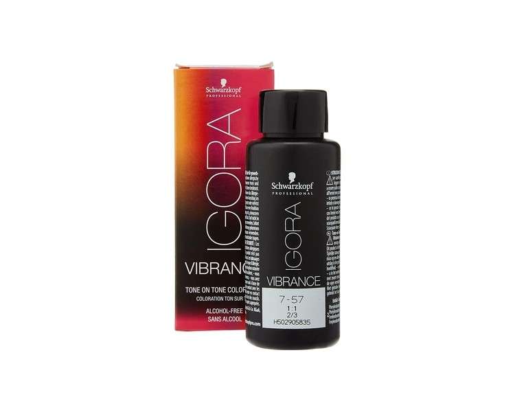 Schwarzkopf Igora Vibrance 7-57 Medium Blonde Gold Copper