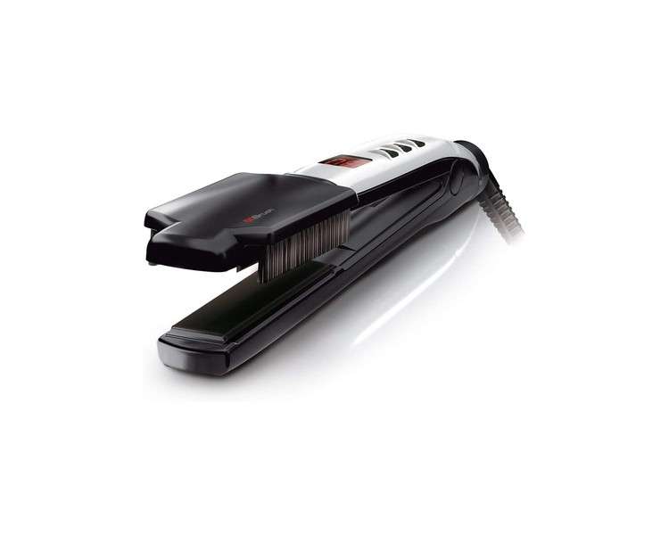 Valera Swiss’X Super Brush & Shine Professional Hair Straightener with Ion Generator and Digital Display - Black