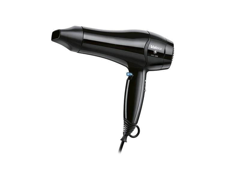 Valera Excel 1800 561.19Y Hair Dryer with Individual Temperature and Airflow Control - 1800 Watts Black