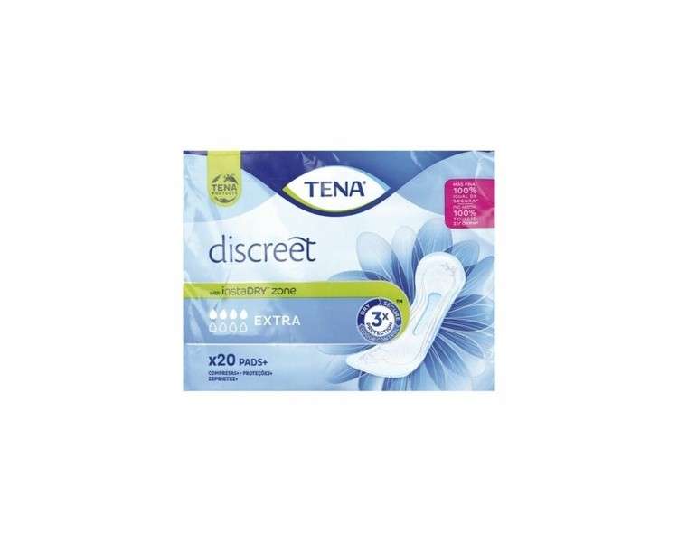 Tena Discreet Extra Normal Wingless Tablets 20 Units