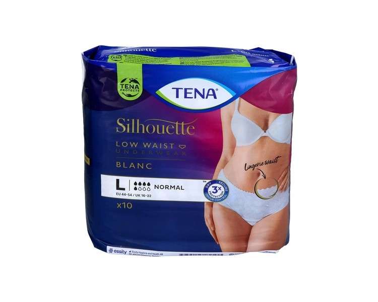 Tena Lady Pants Discreet Triple Protection Female Absorbent Underwear - L