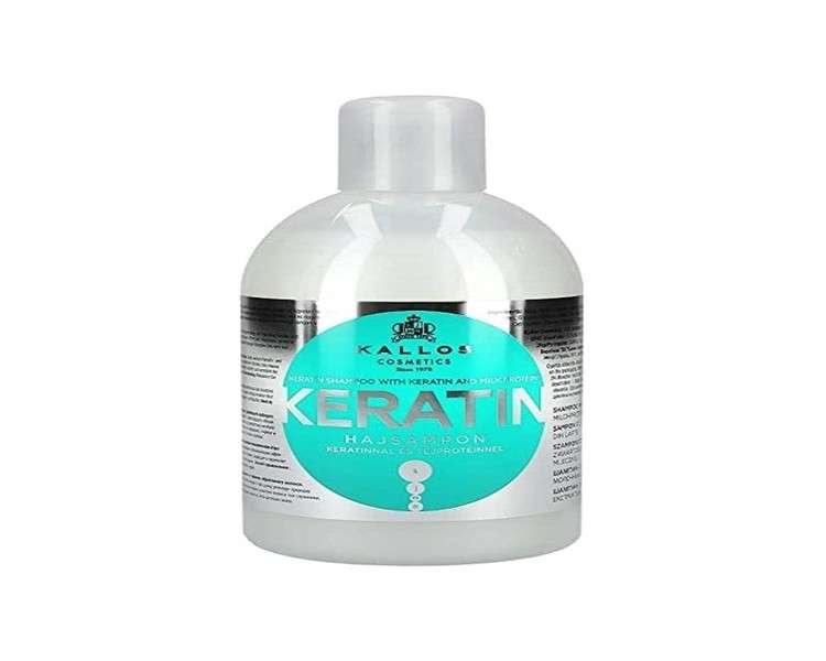 Kallos Cosmetics Keratin Shampoo with Keratin and Milk Protein 1000ml