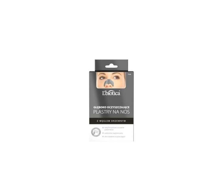 L'BIOTICA Deep Cleansing Charcoal Nose Strips - Pack of 3