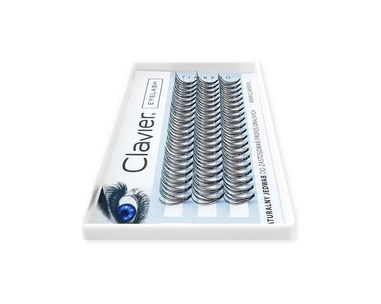 Clavier C-Curl Classic Silk Eyelash Clusters in Various Lengths 8-14mm 12mm