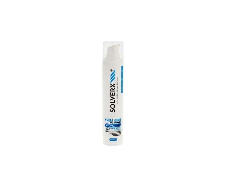 SOLVERX Atopic Skin Face Cream 3in1 with SPF50+ 50ml