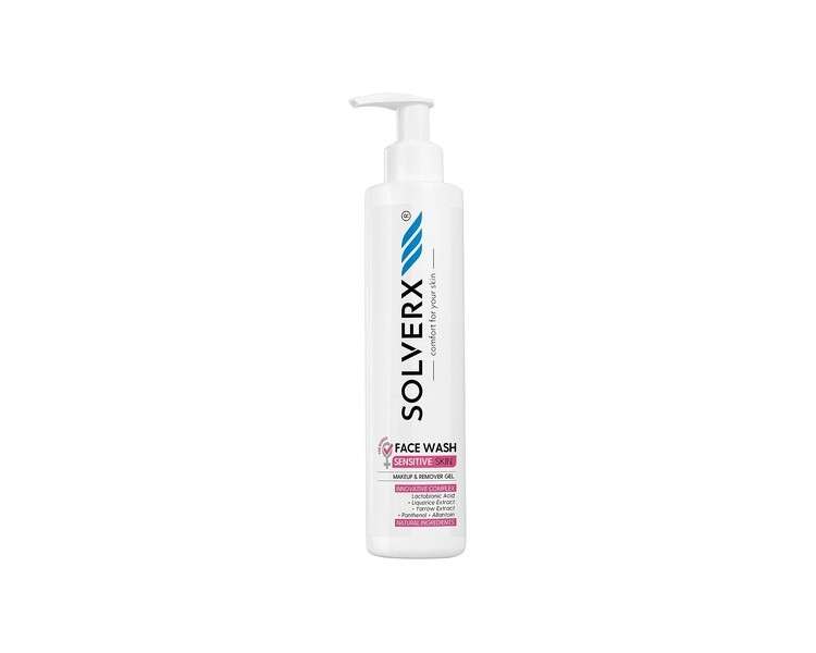 SOLVERX Sensitive Skin Facial Cleanser with Pump 200ml