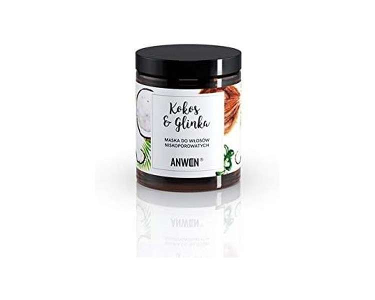 Anwen Hair Mask for Low Porosity Hair Coconut and Clay 180ml