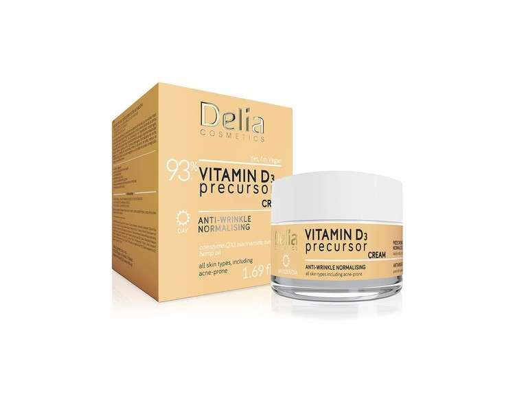 Delia Cosmetics Vitamin D3 Precursor Anti-Wrinkle Normalizing Day Cream for All Skin Types 50ml