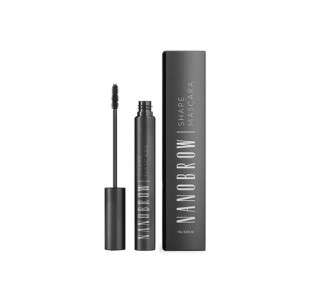 Nanobrow Black Eyebrow Mascara - Colorizing Eyebrow Mascara for Perfectly Defined, Styled, and Filled Brows