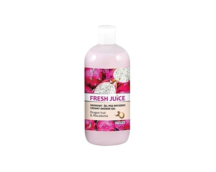 Fresh Juice Creamy Shower Gel Dragon Fruit And Macadamia Extracts 500ml