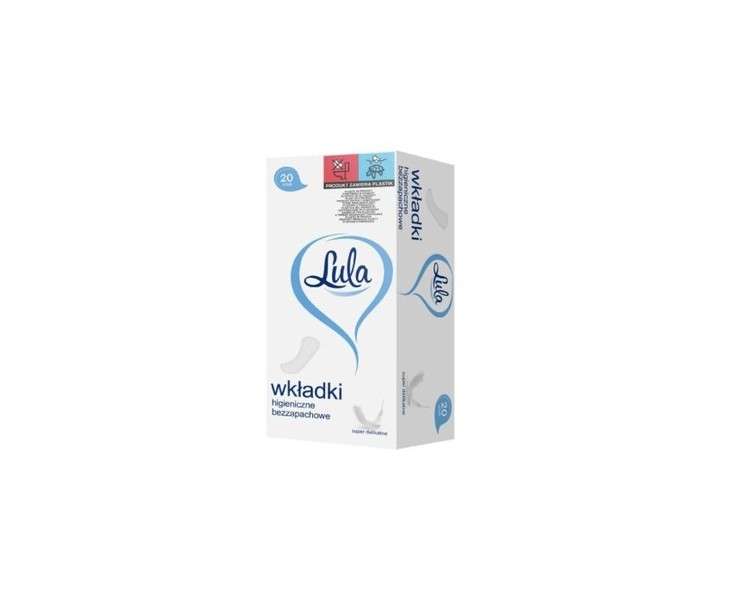 LULA Unperfumed Women's Sanitary Pads 20 Count