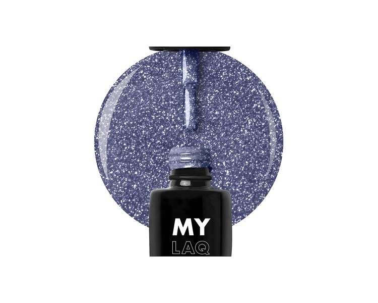 MYLAQ UV Nail Polish My Gleaming Blue 5ml